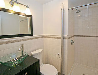Apartment rental with all new bath
